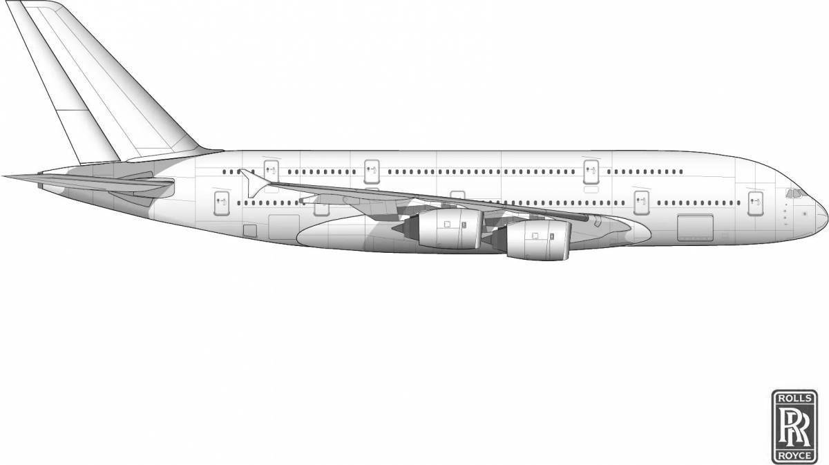 Airbus a380 сбоку