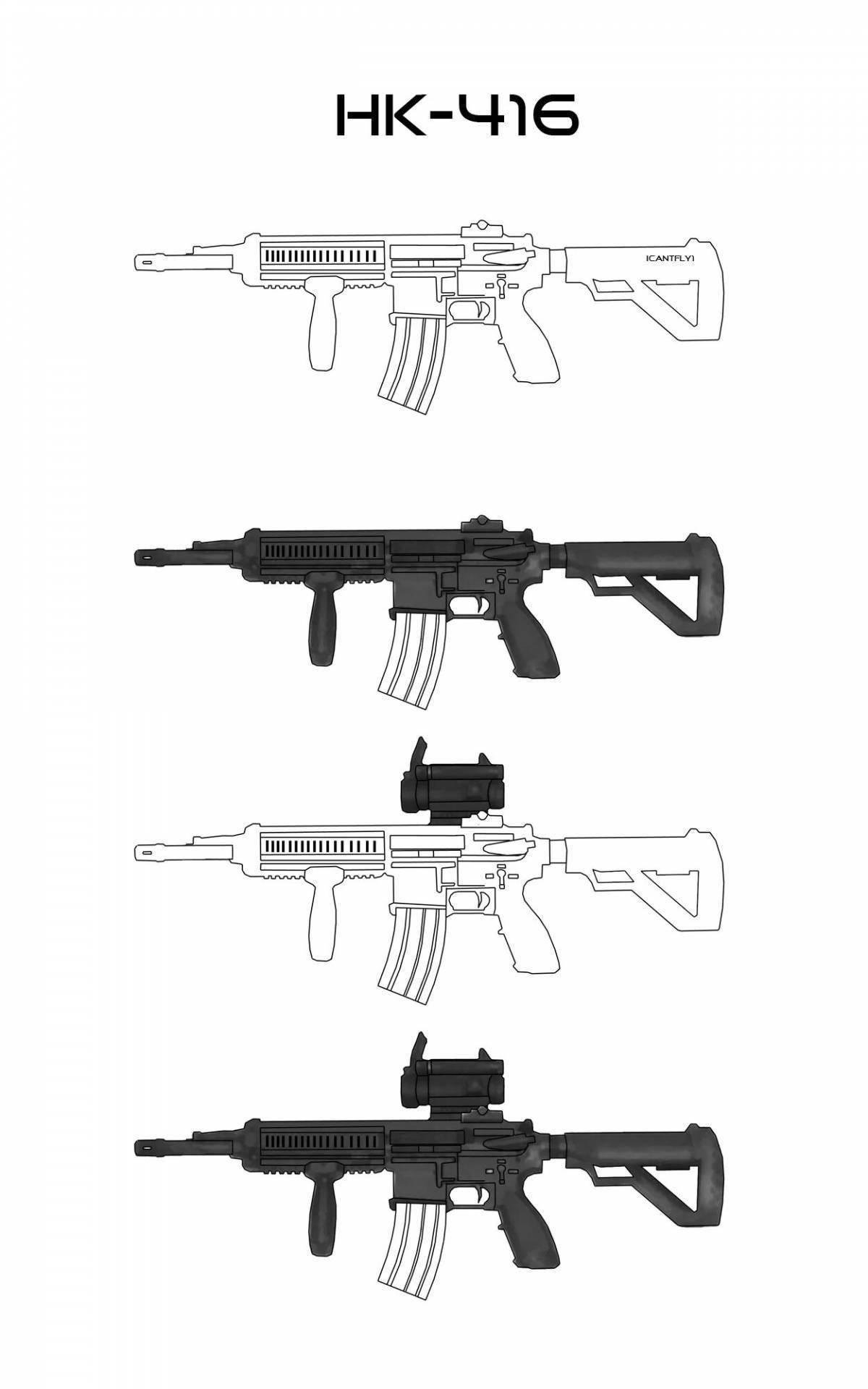 м416 пабг раскраска фото 33