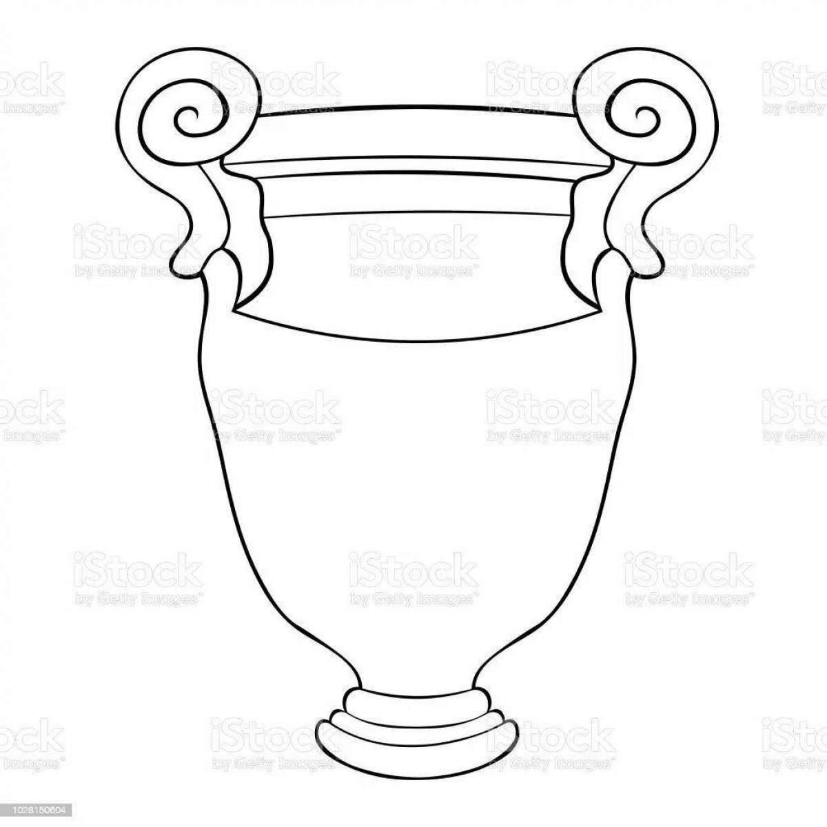 Photo Bold amphora coloring page
