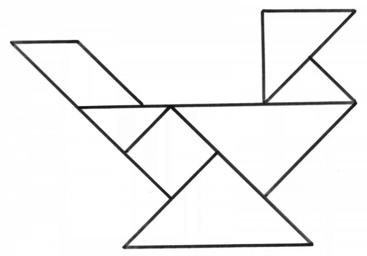 Инновационная раскраска tangram