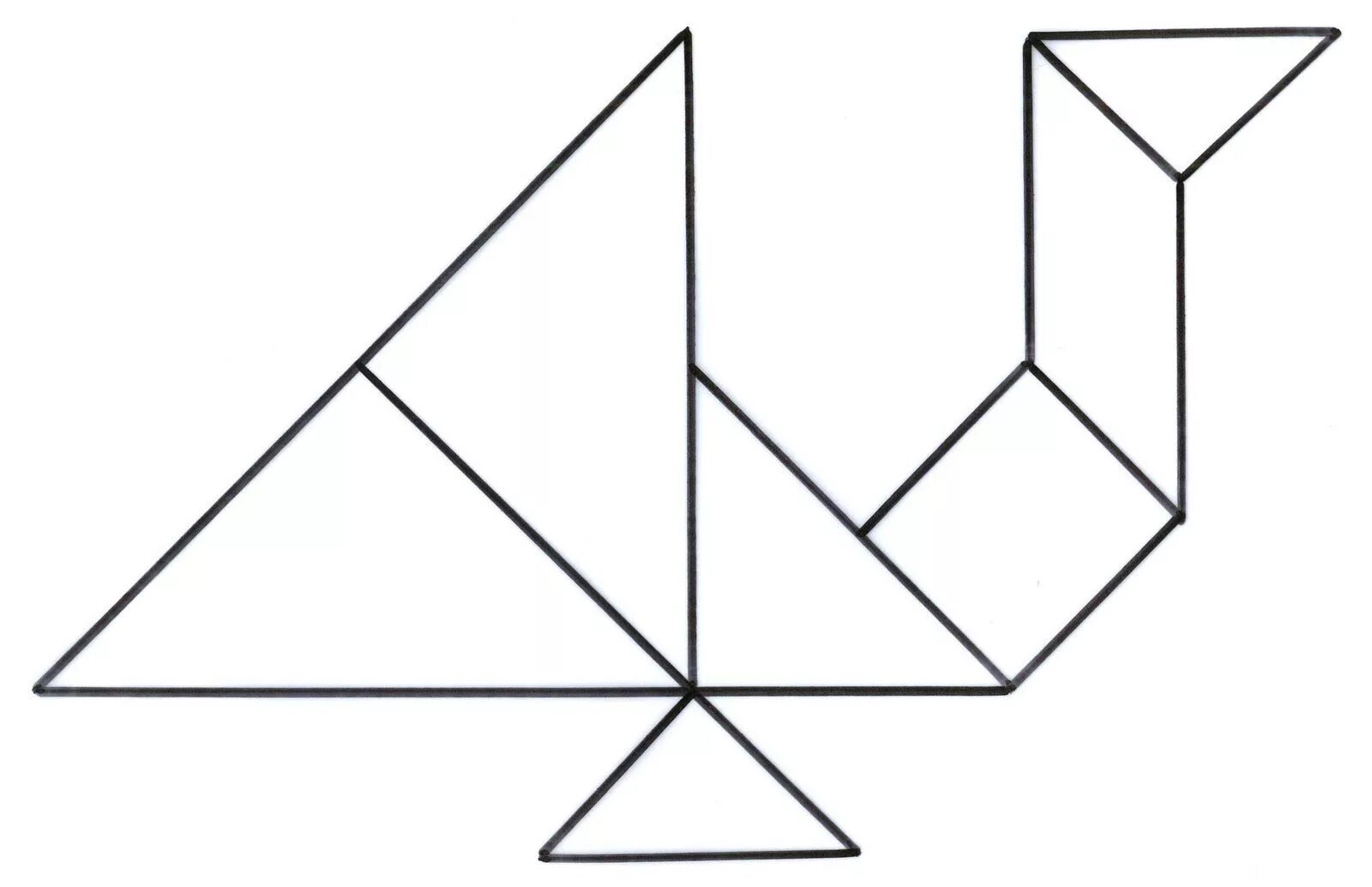 Tangram coloring book