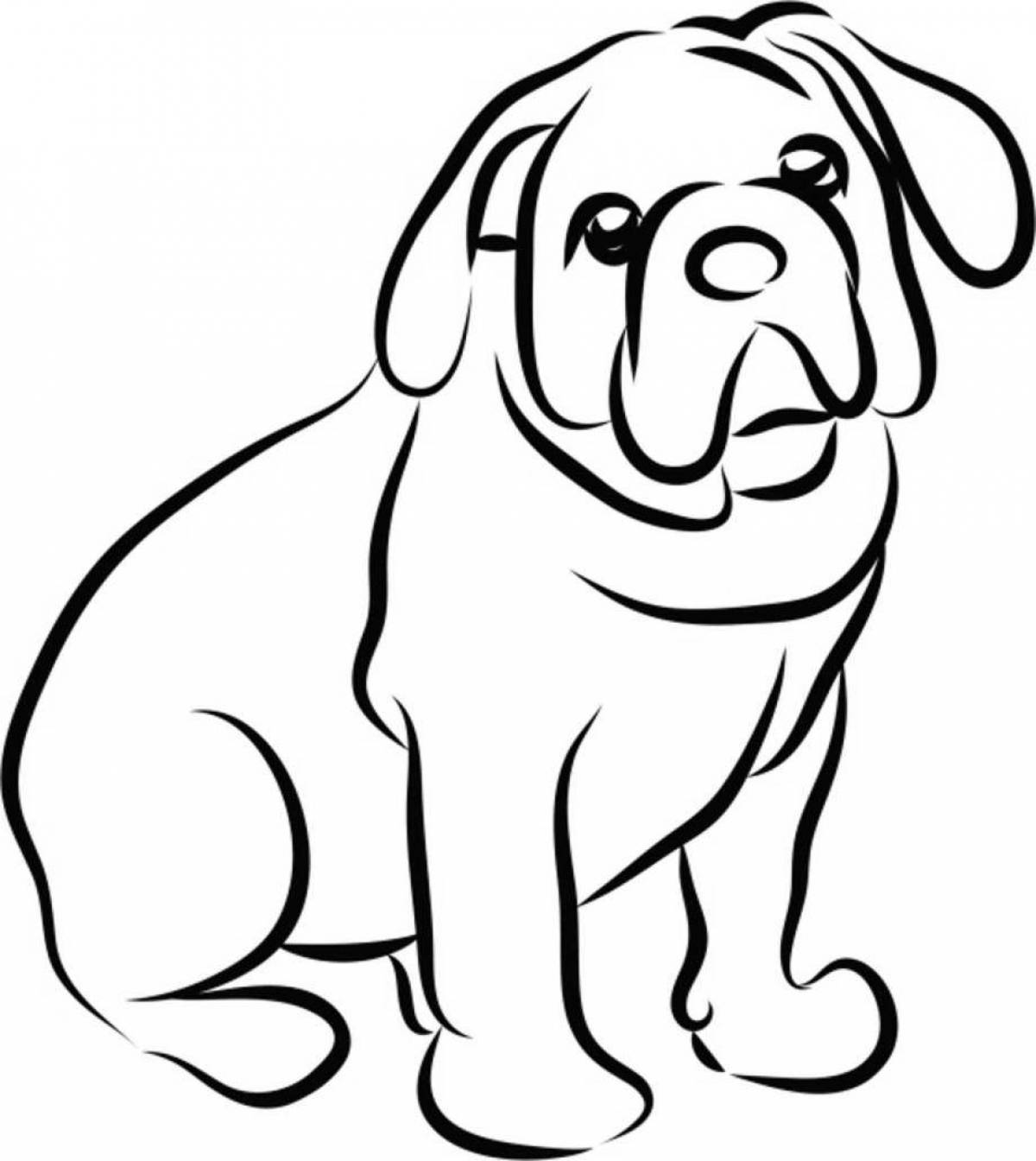Coloring page charming shar pei