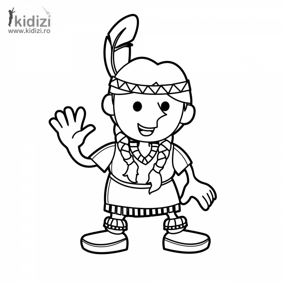 Glittering choron coloring page