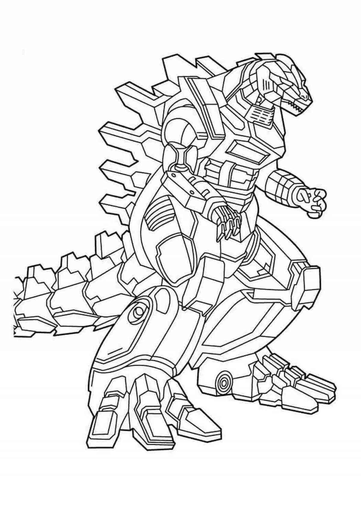 Glitter grimlock coloring page