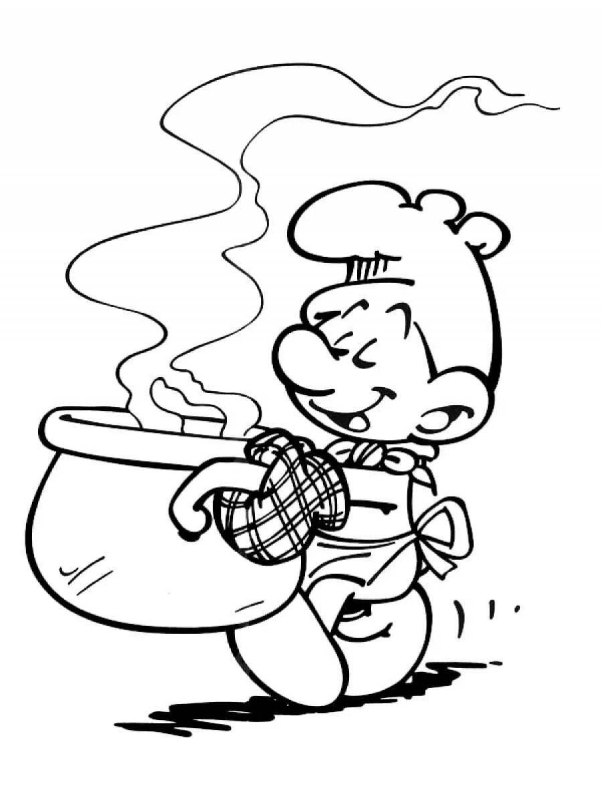 Brave greedy coloring book