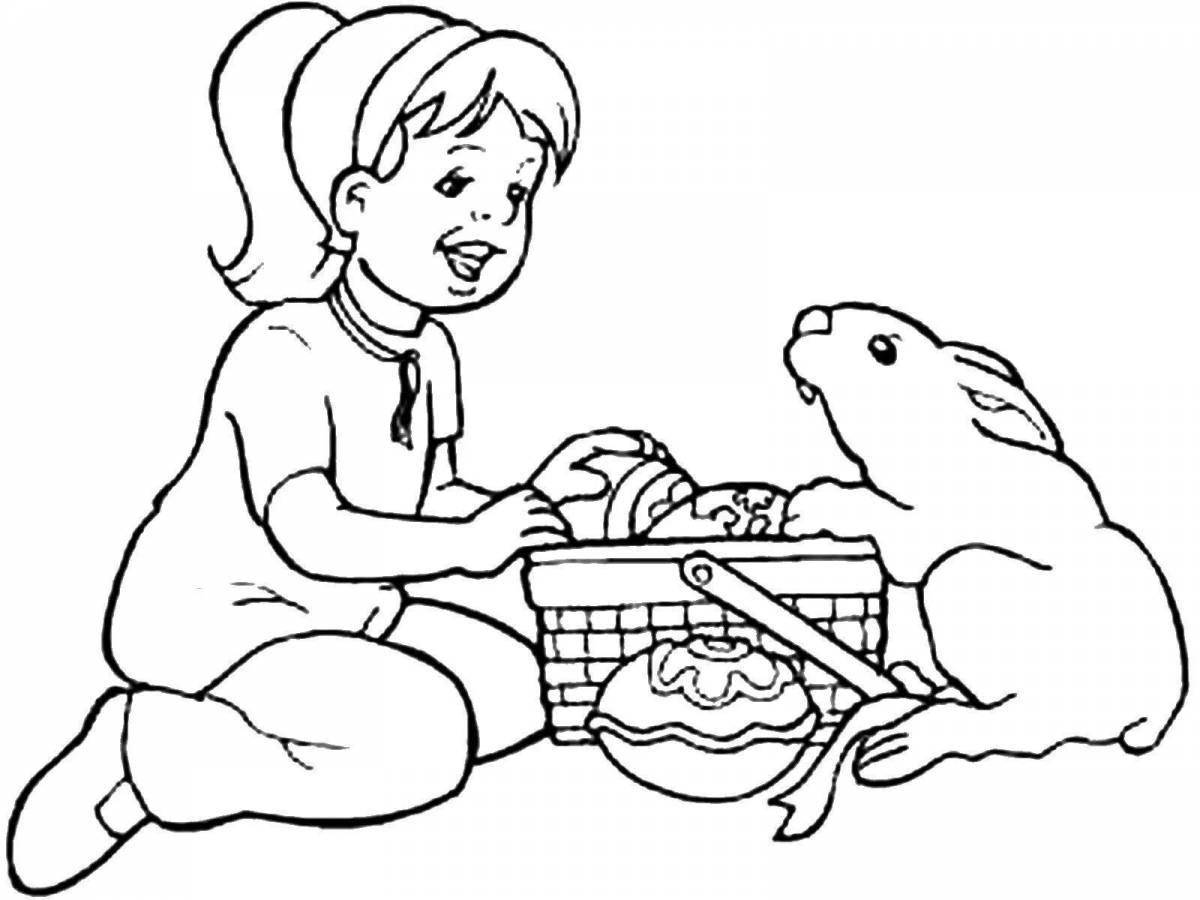 Cute greedy coloring book