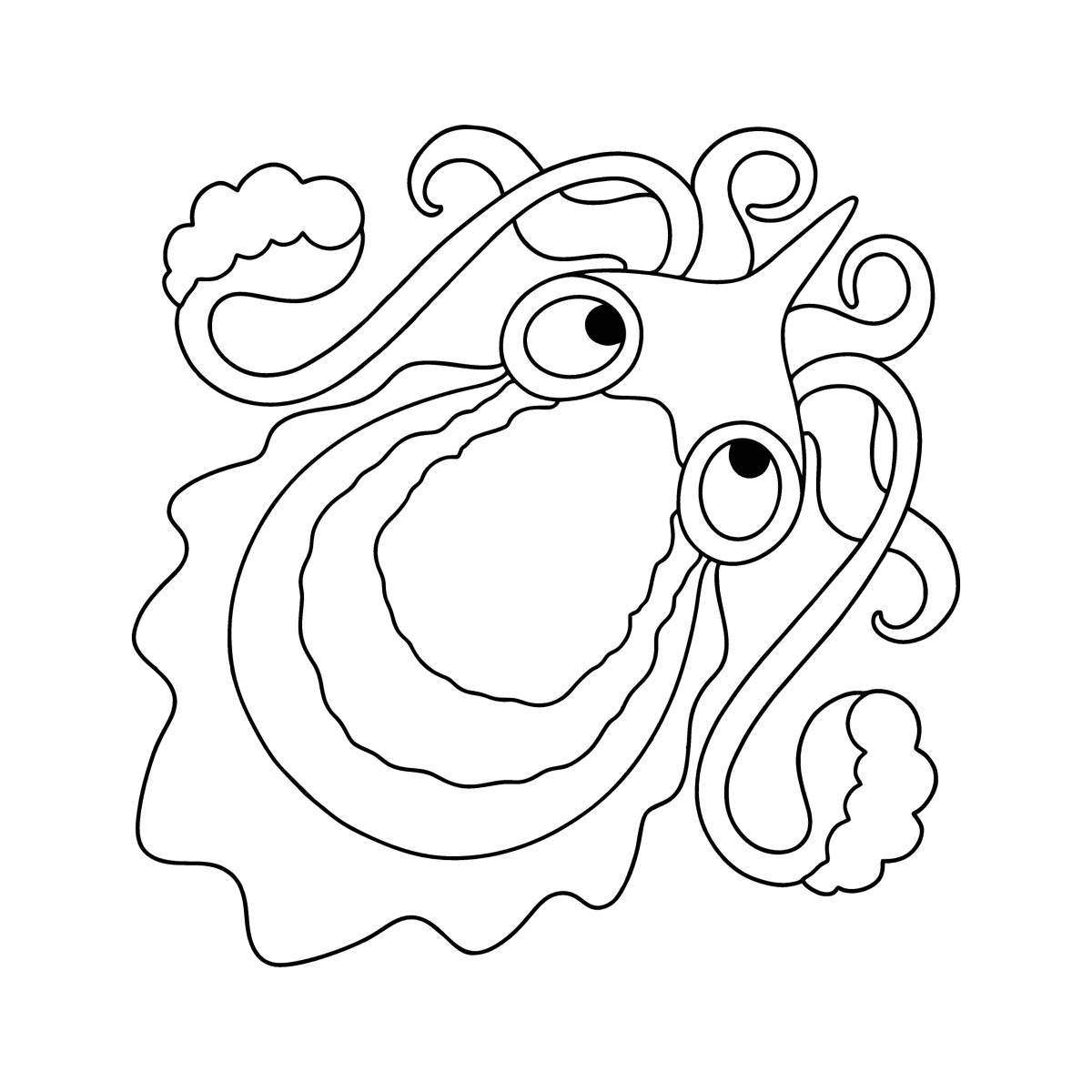 Coloring big cuttlefish