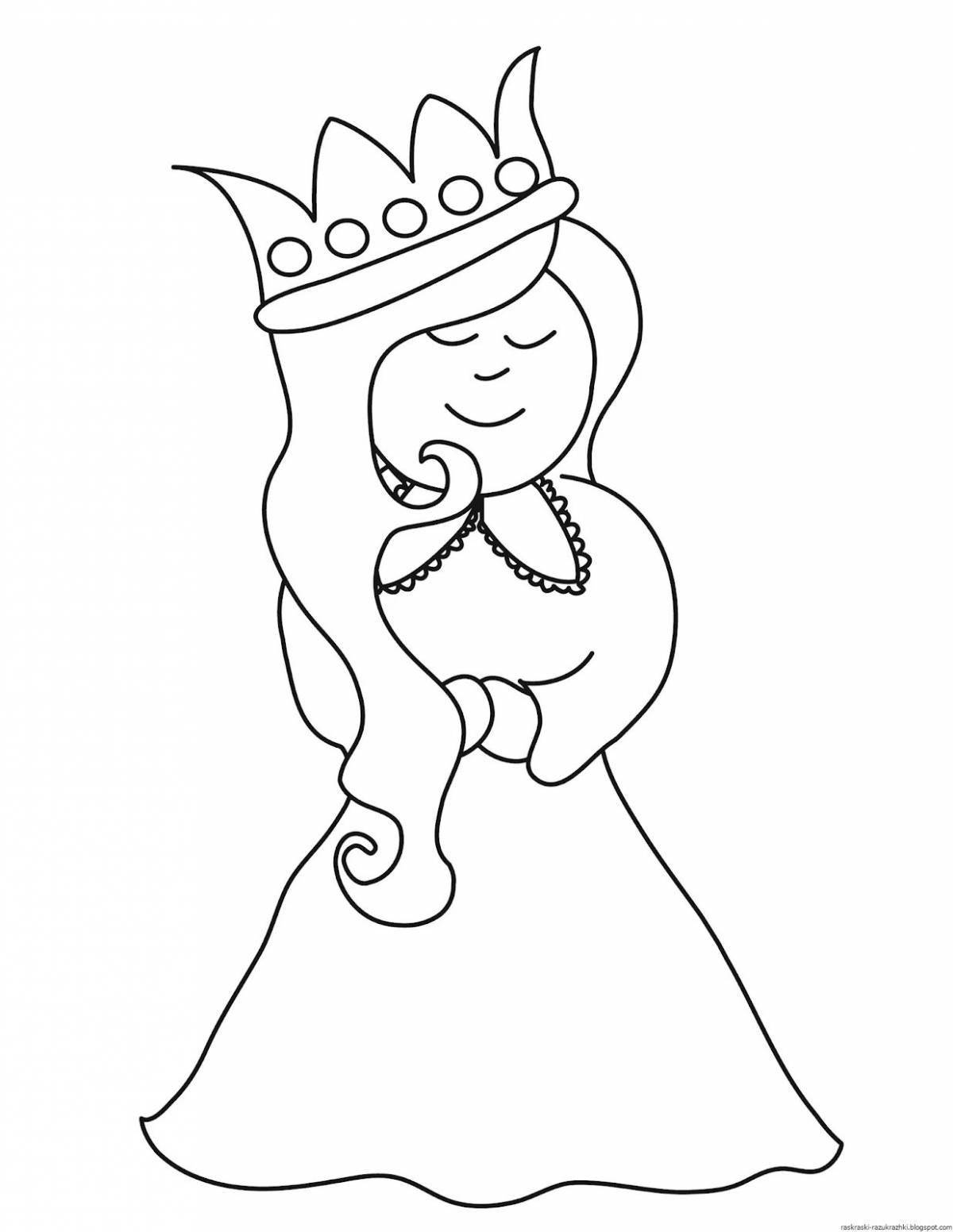 Noble coloring page queen