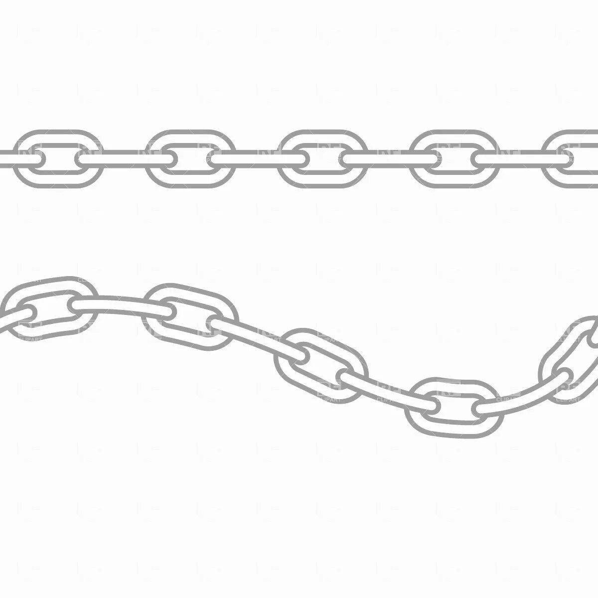 Chain coloring page