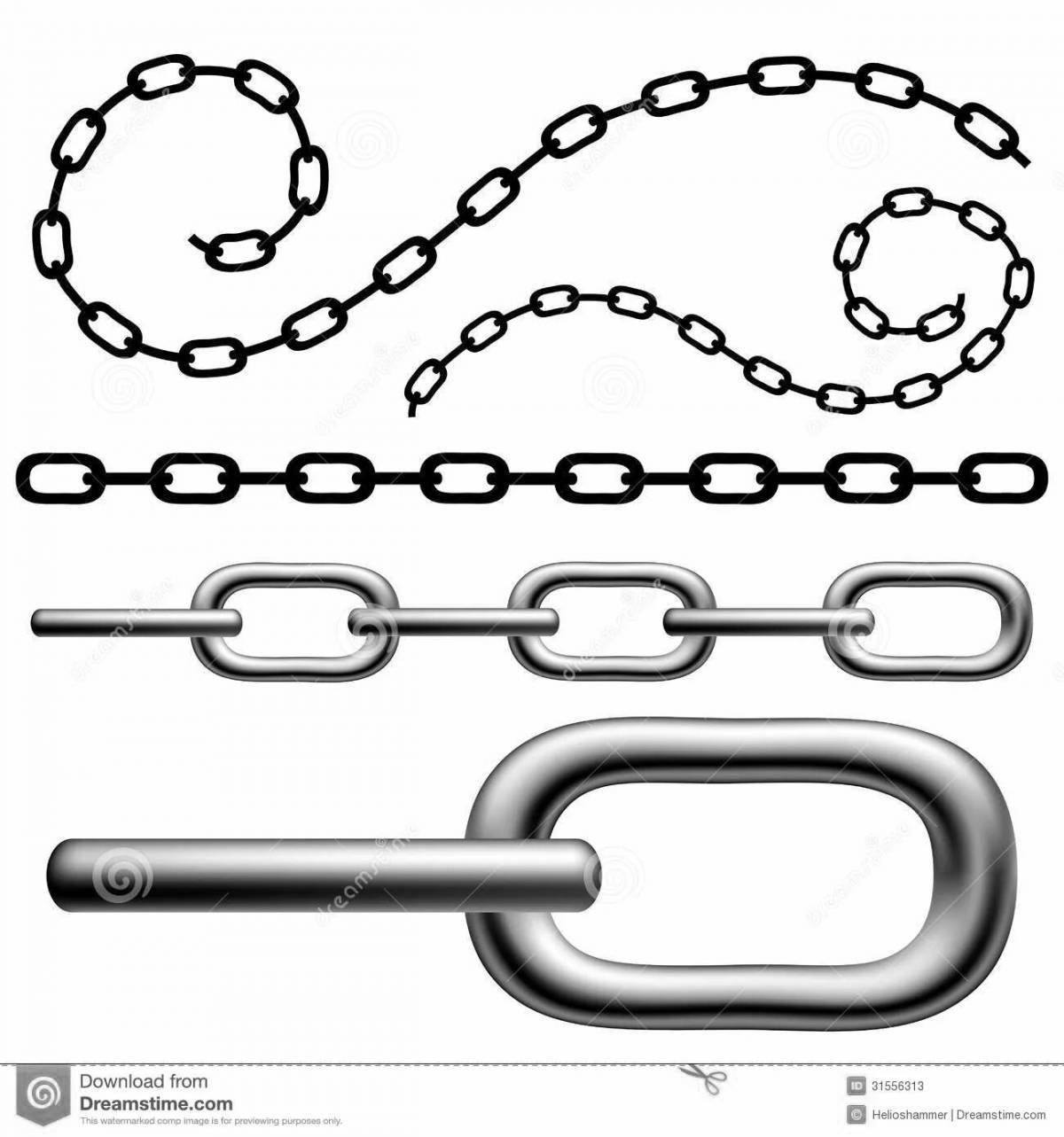 Shock chain coloring page