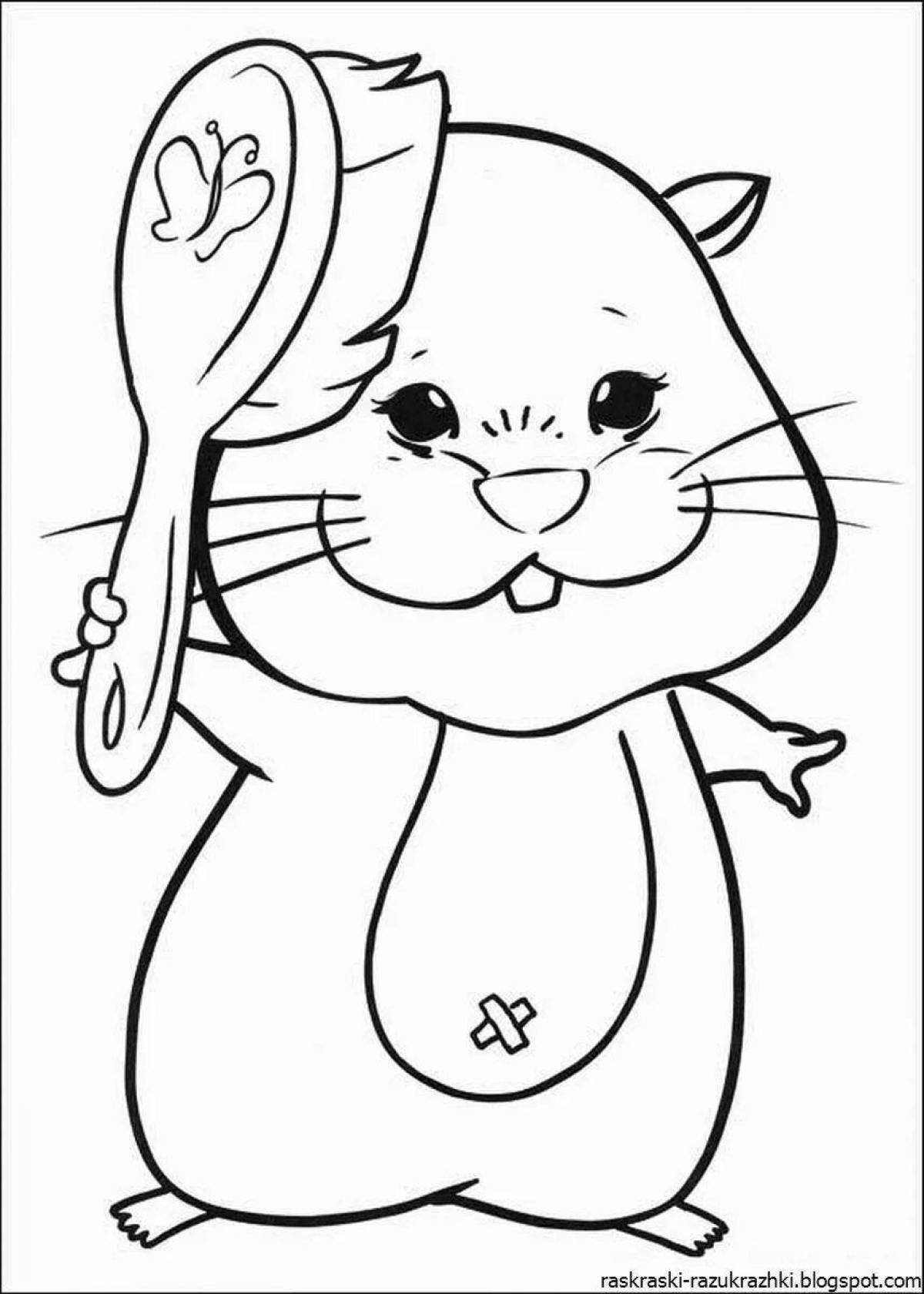 Coloring page charming homa