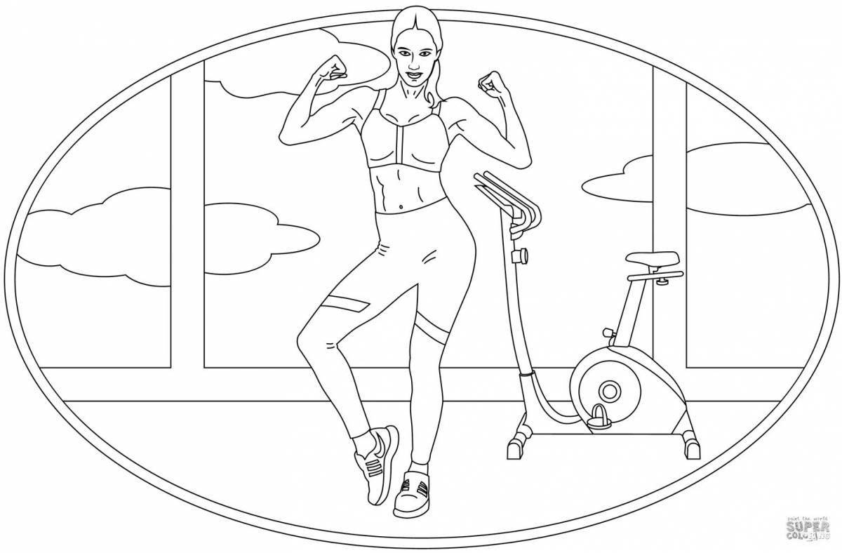 Fun trainer coloring page