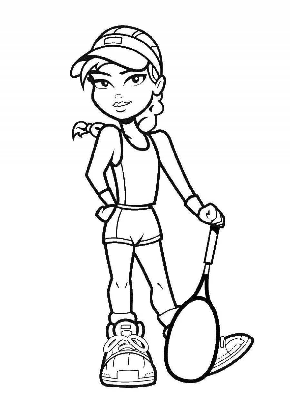Charming coach coloring page