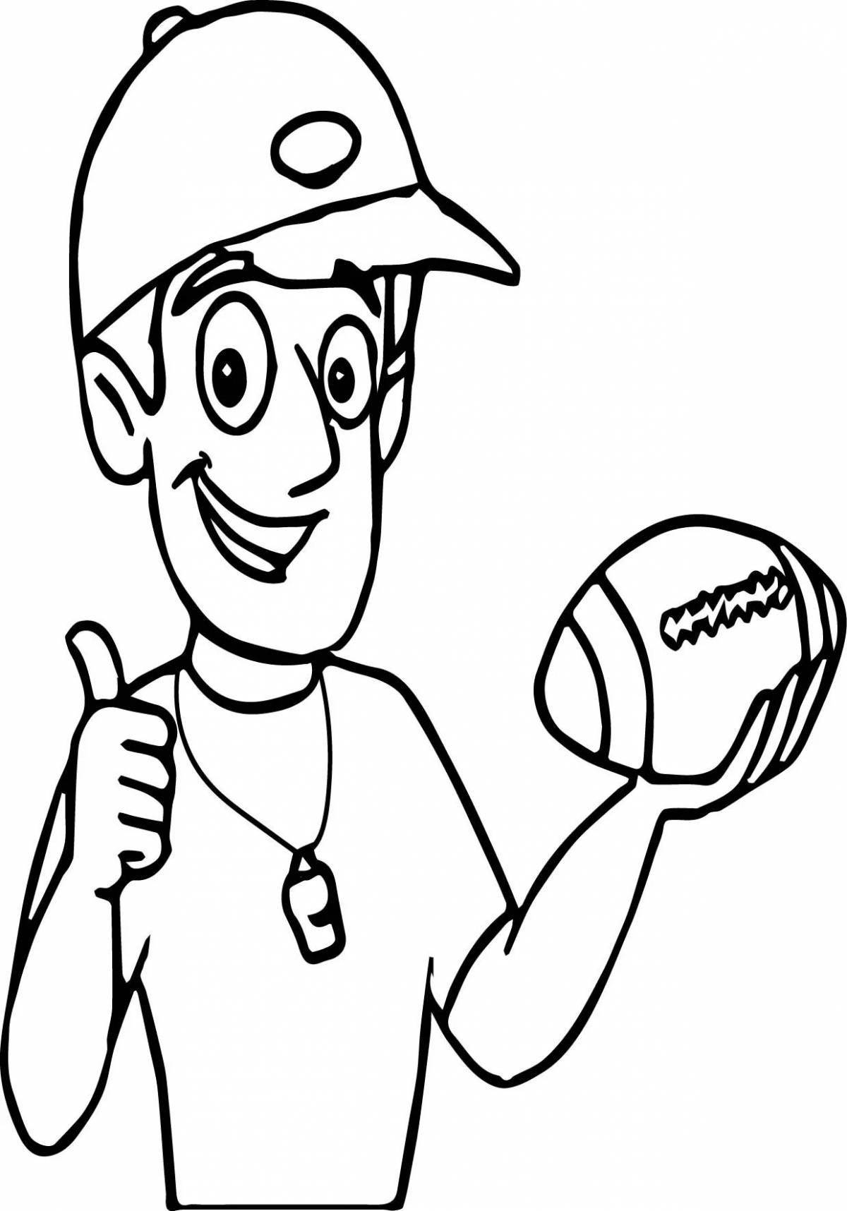 Glowing coach coloring page