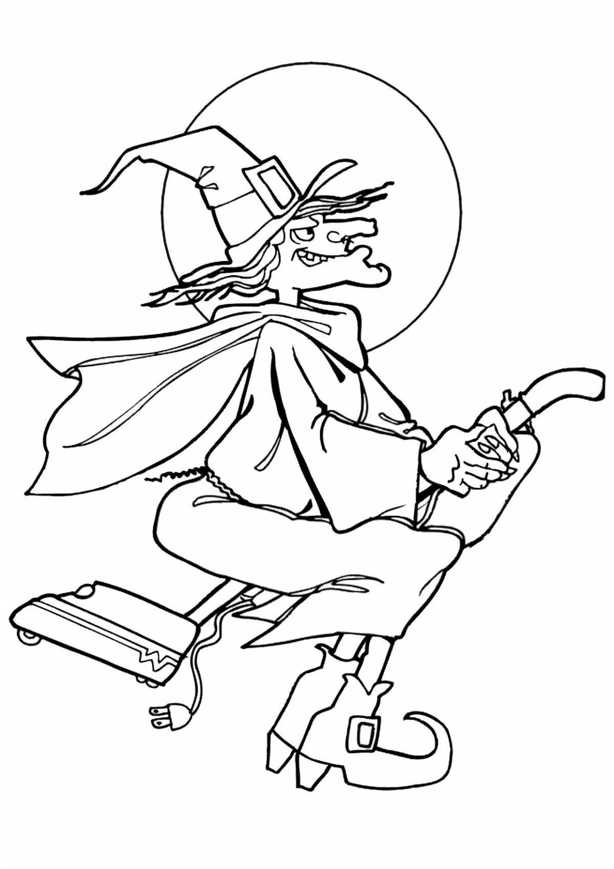 Photo Magic coloring witch