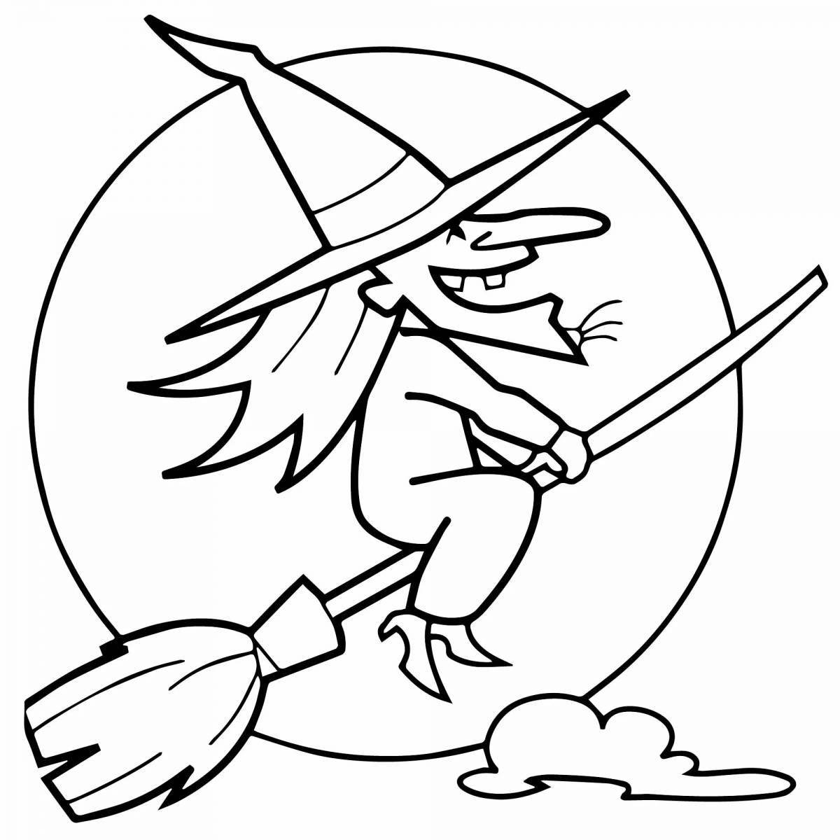 Photo Fairy witch coloring book