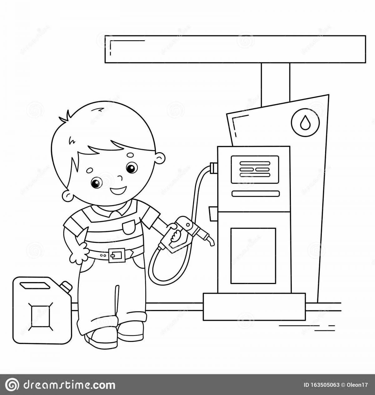 Calming dressing coloring page