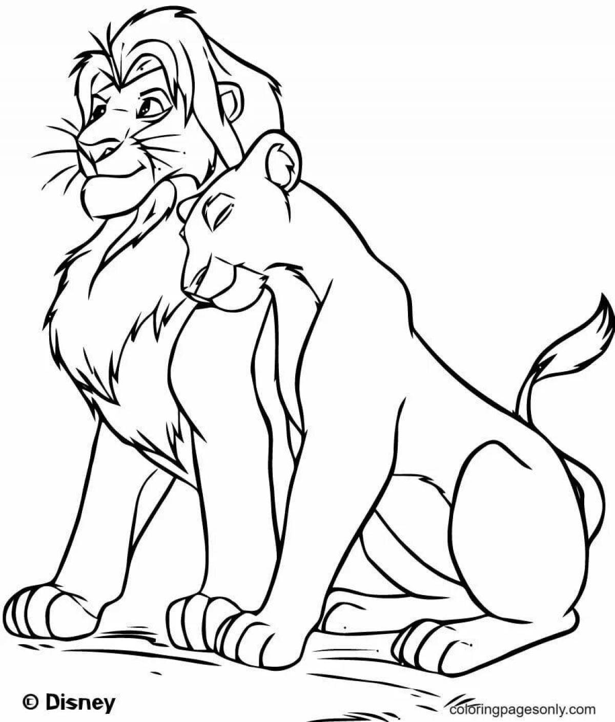 Great mufasa coloring book