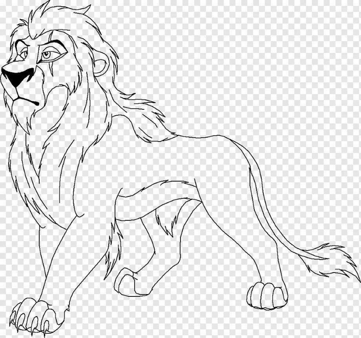 Exquisite mufasa coloring book