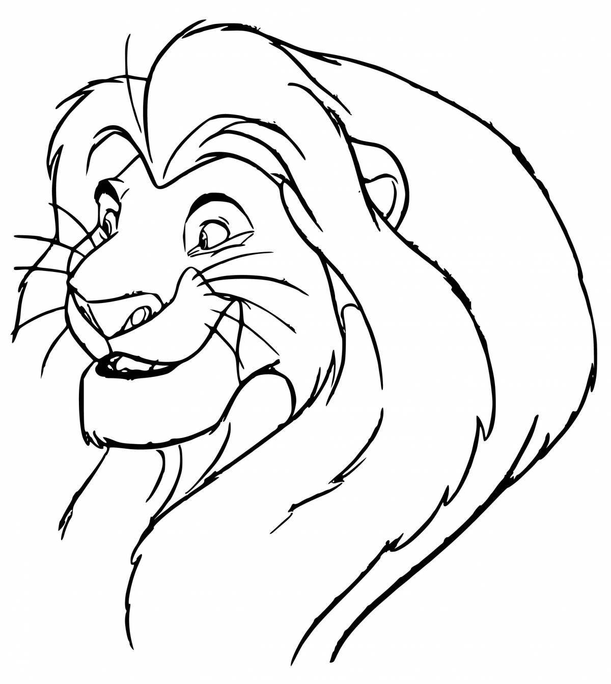 Impressive mufasa coloring book