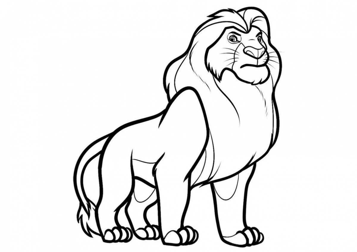 Amazing Mufasa coloring book