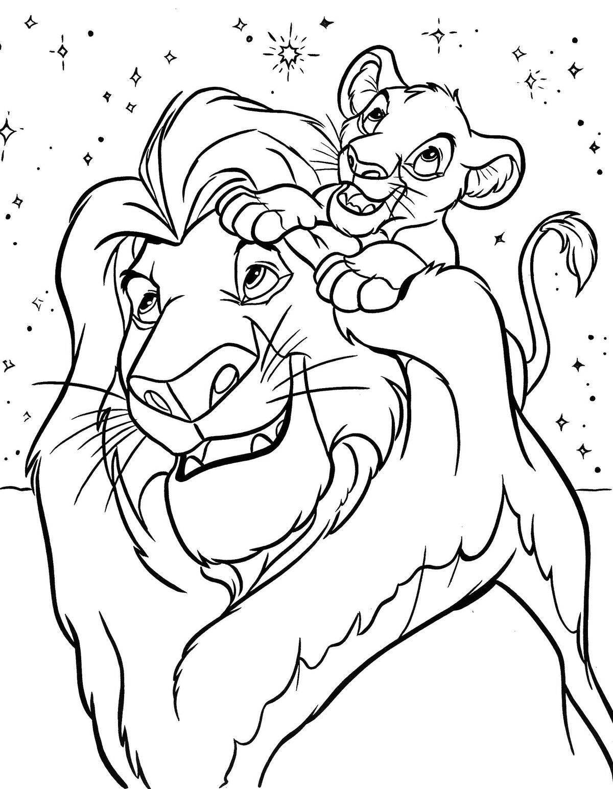 Coloring splendor mufasa