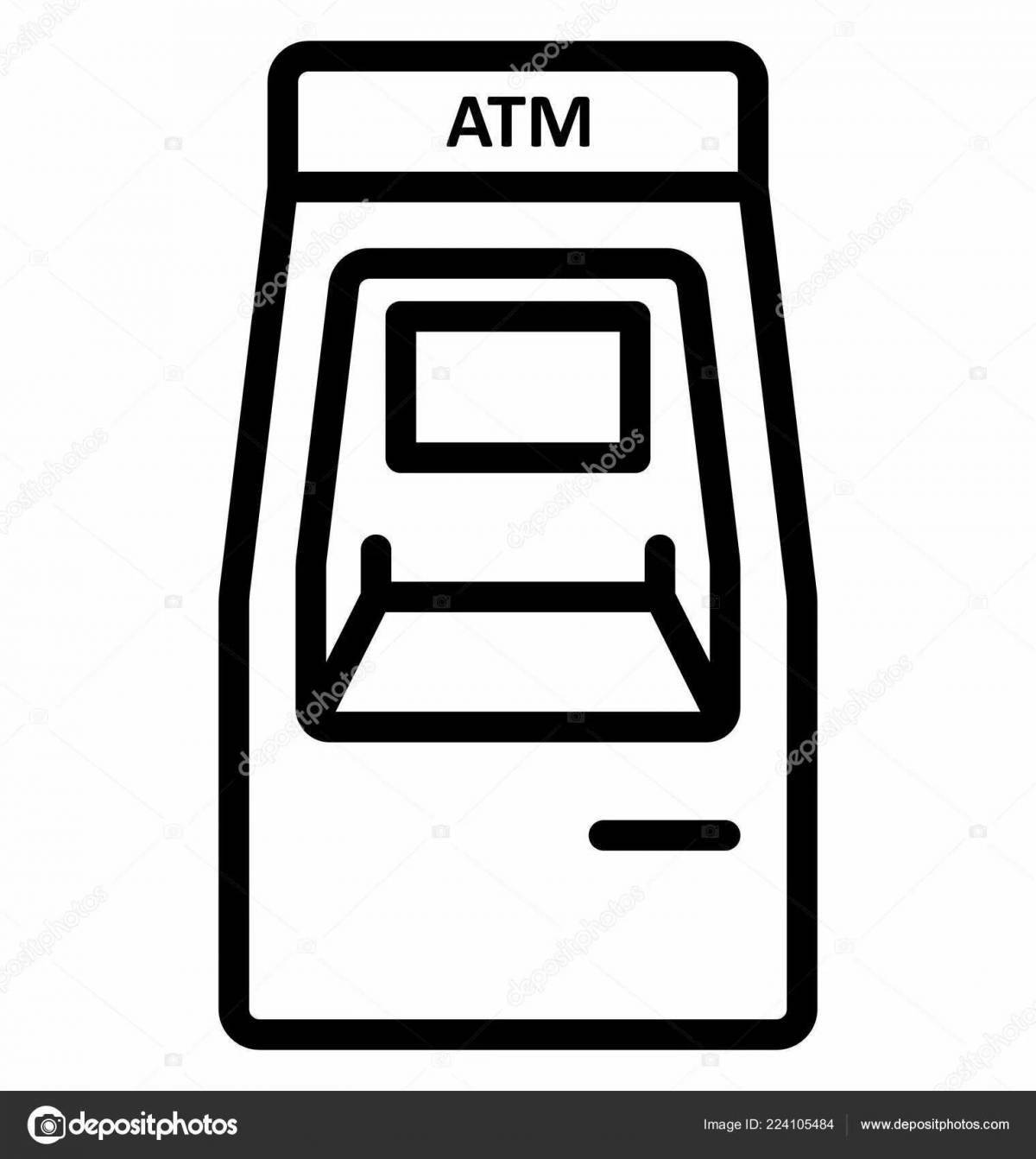 Colored ATM machine