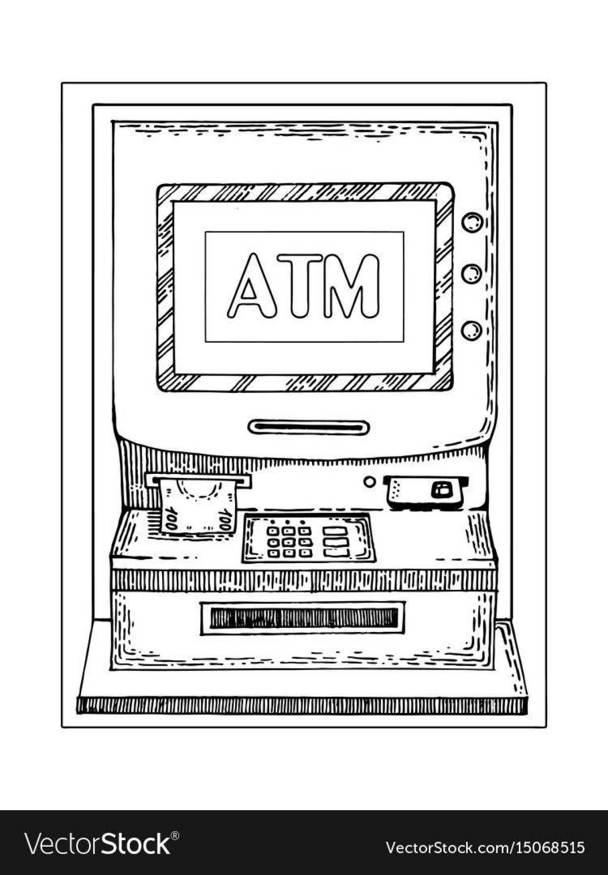 Amusing coloring of ATMs