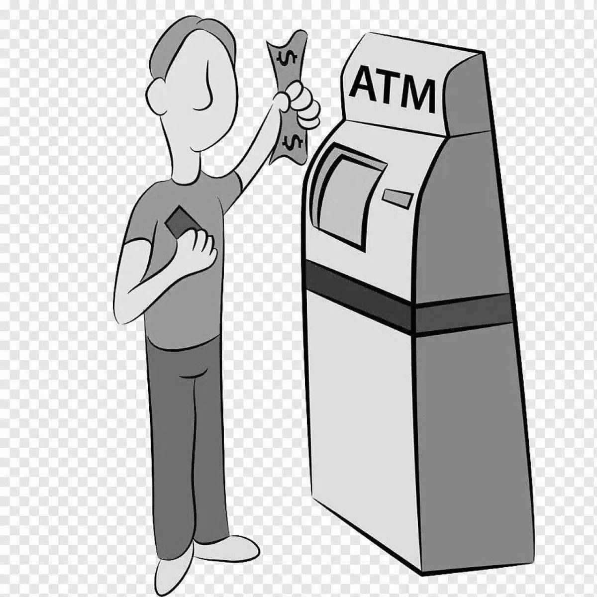 Креативная раскраска банкомата