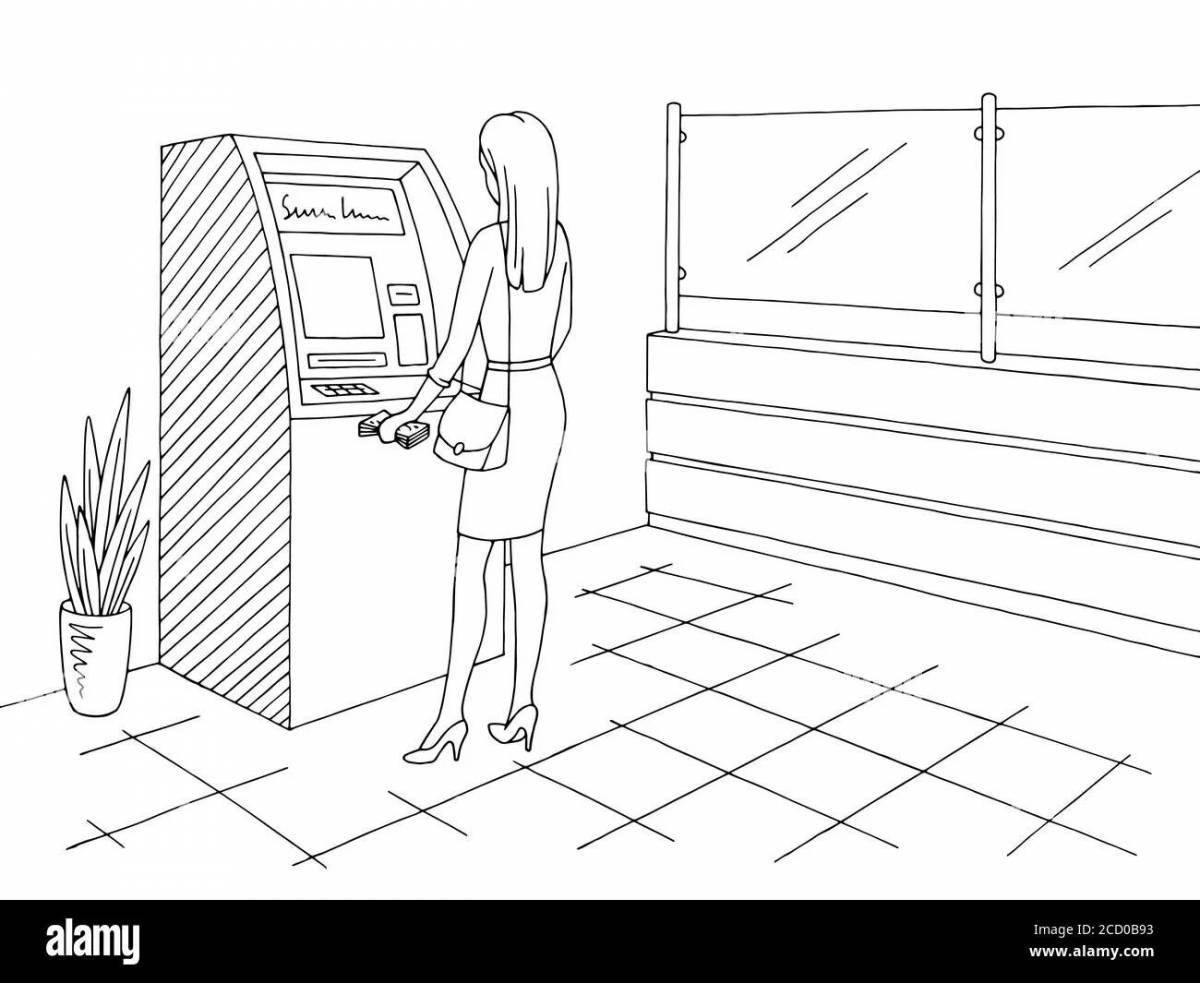 Adorable ATM coloring book