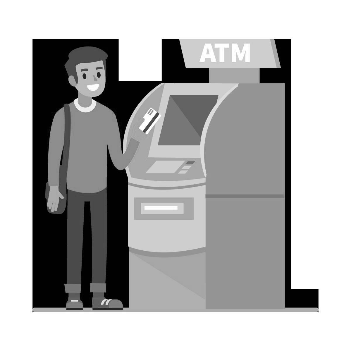 ATM Coloring Page