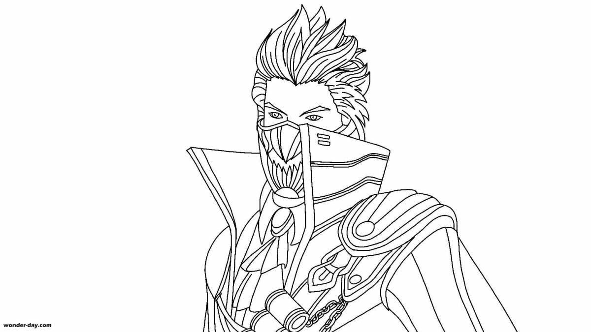 Coloring book salted french fries