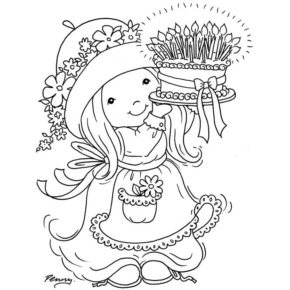 Magic themed coloring book