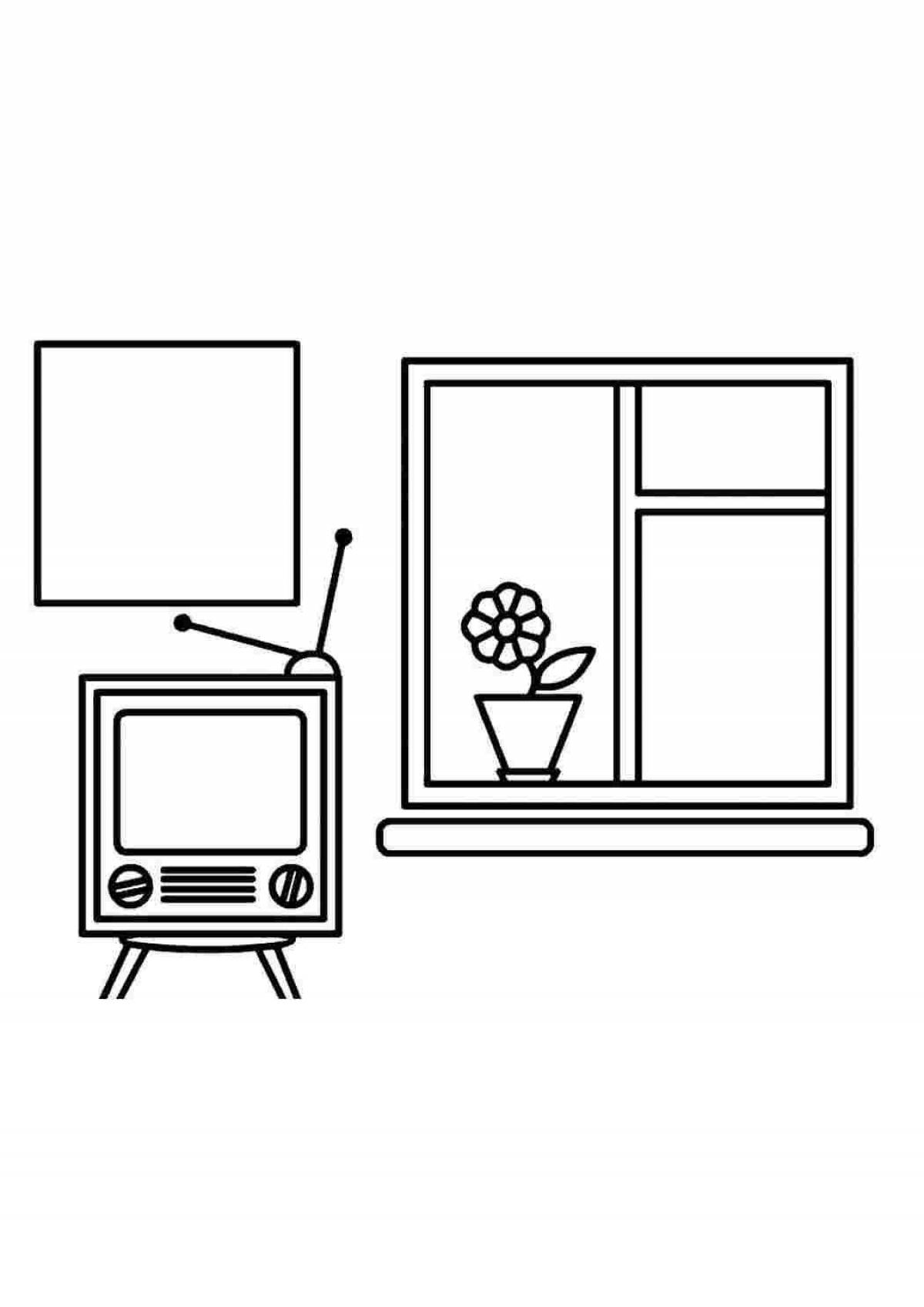 Radiant coloring page windows