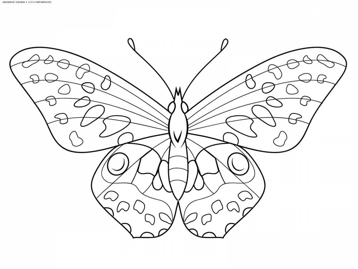 Joyful butterfly coloring book