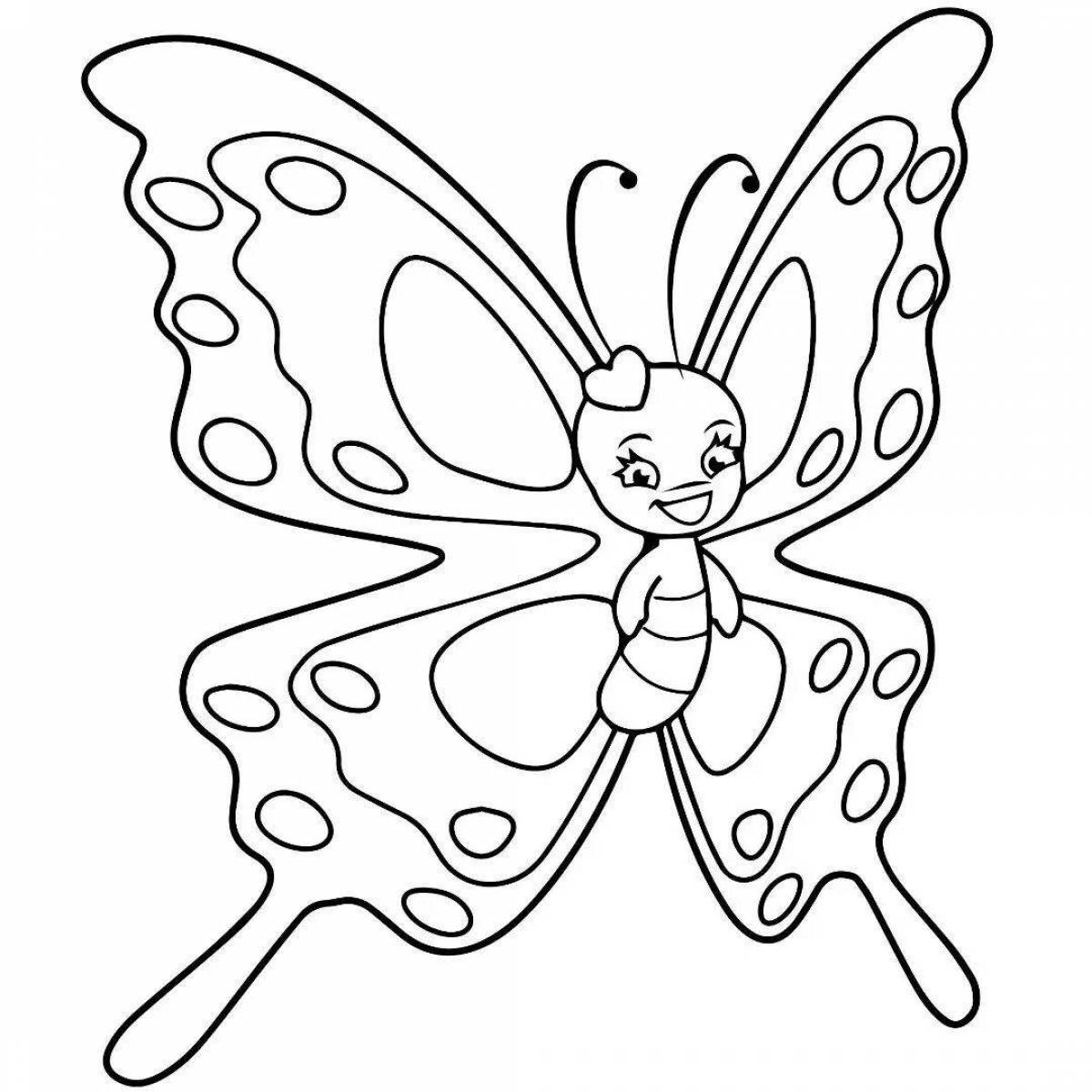 Fancy butterfly coloring