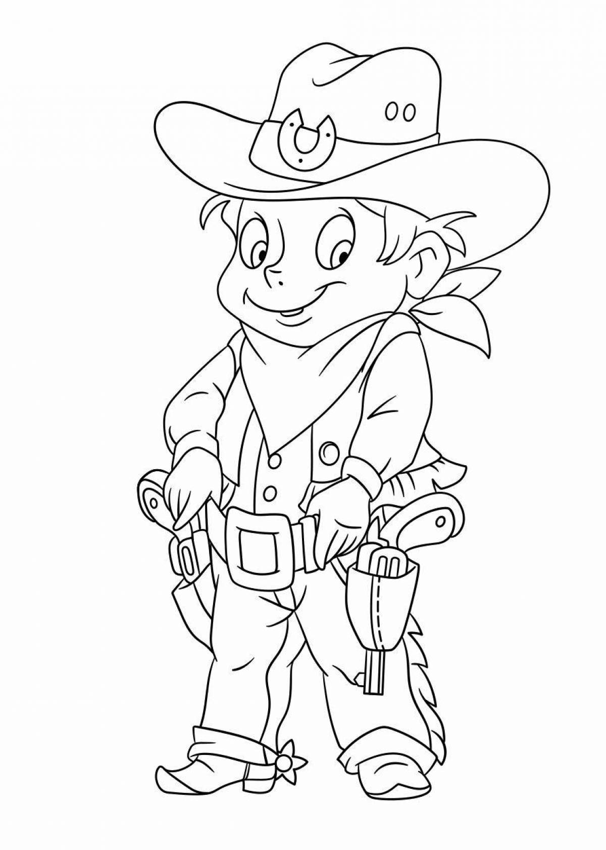 Coloring page majestic sheriff