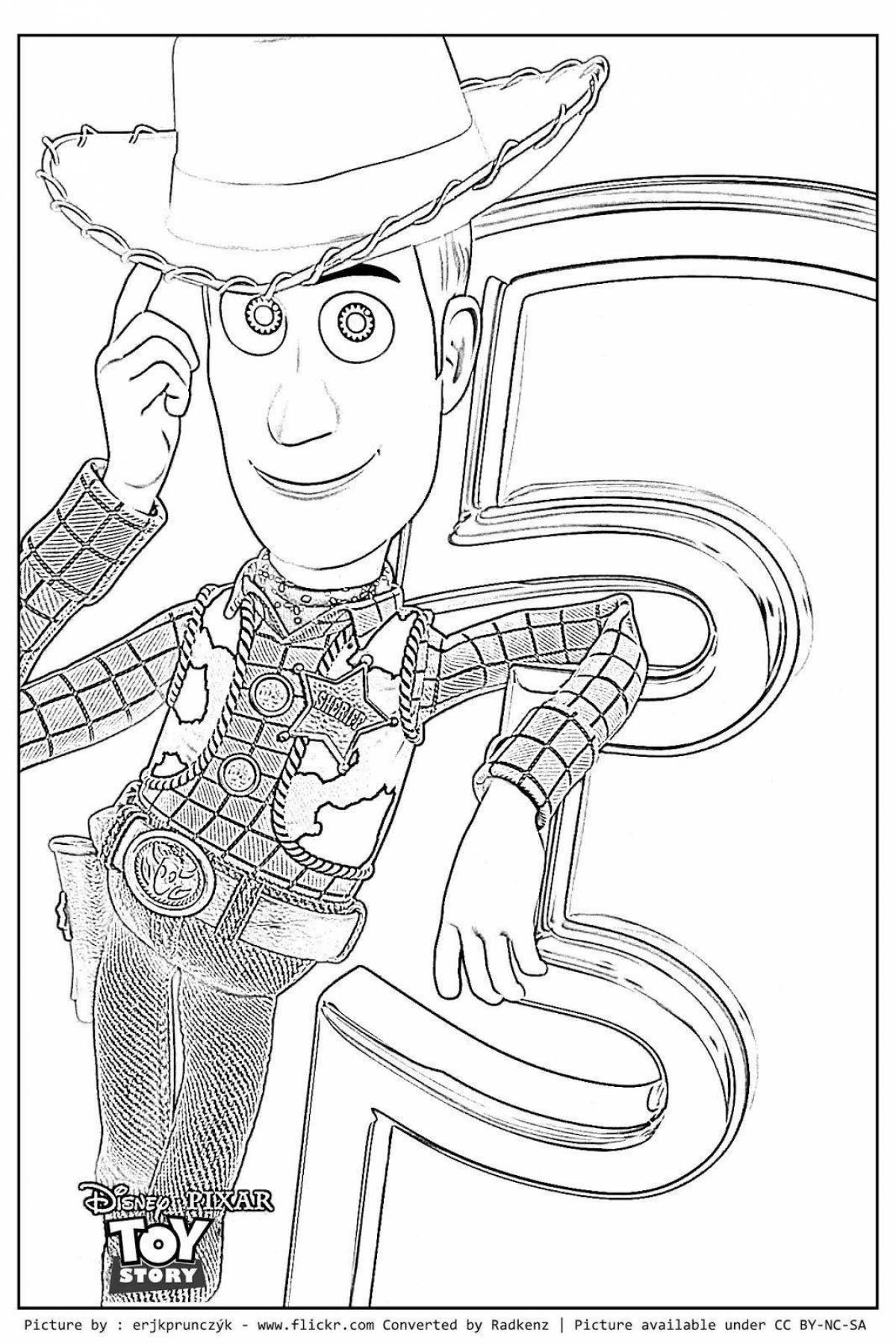 Coloring page cheeky sheriff