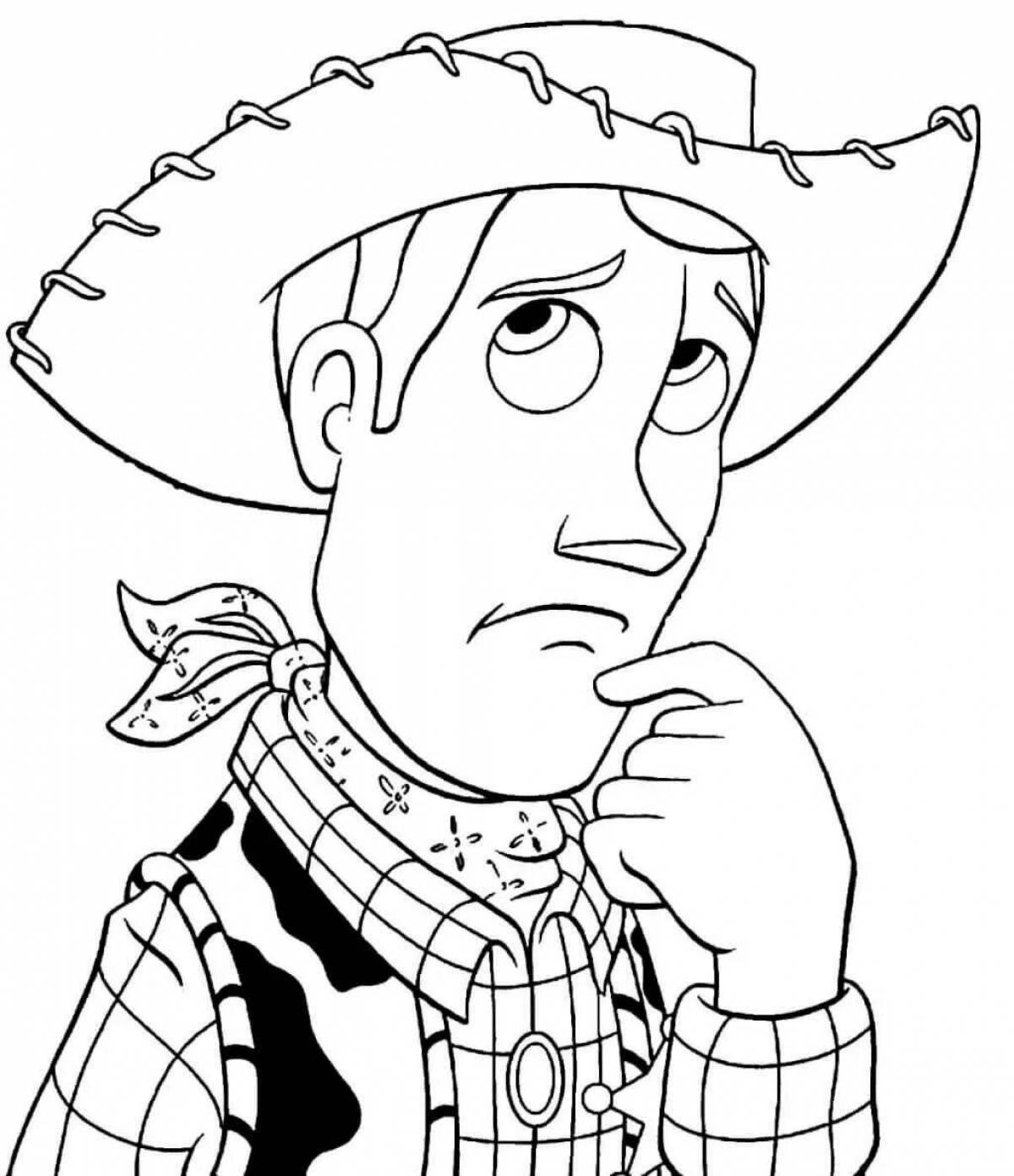 Charming sheriff coloring page