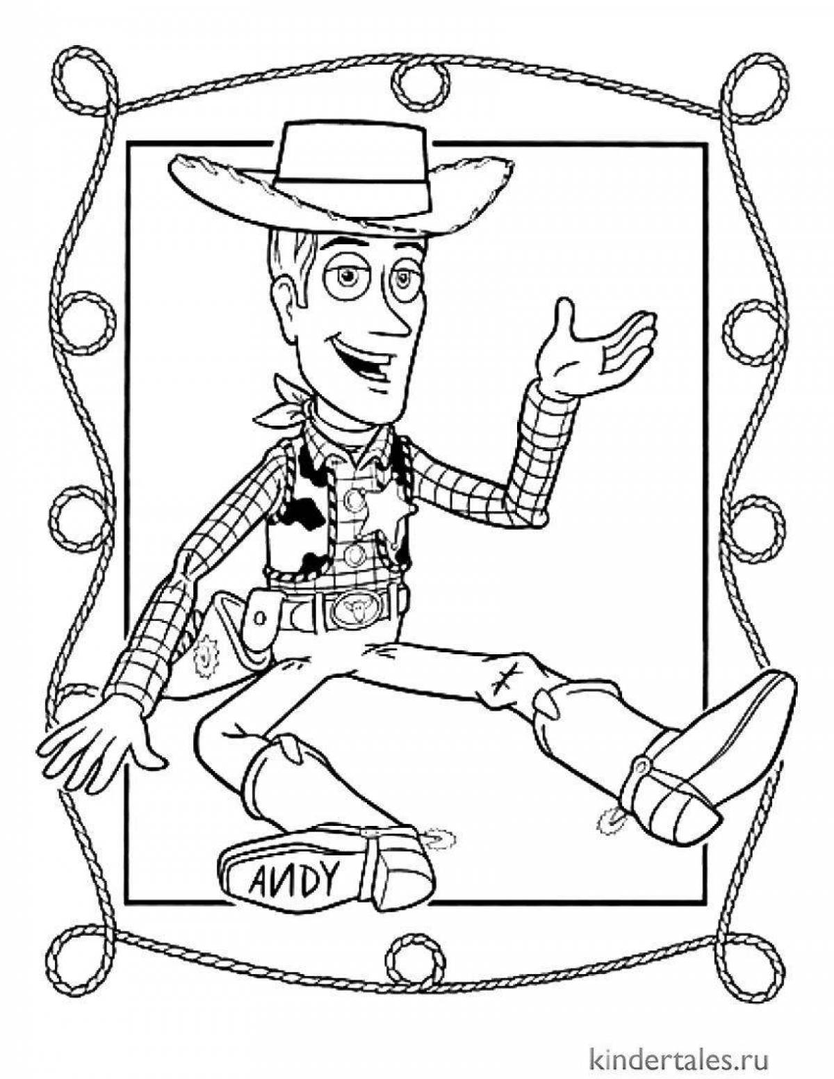 Heroic sheriff coloring page