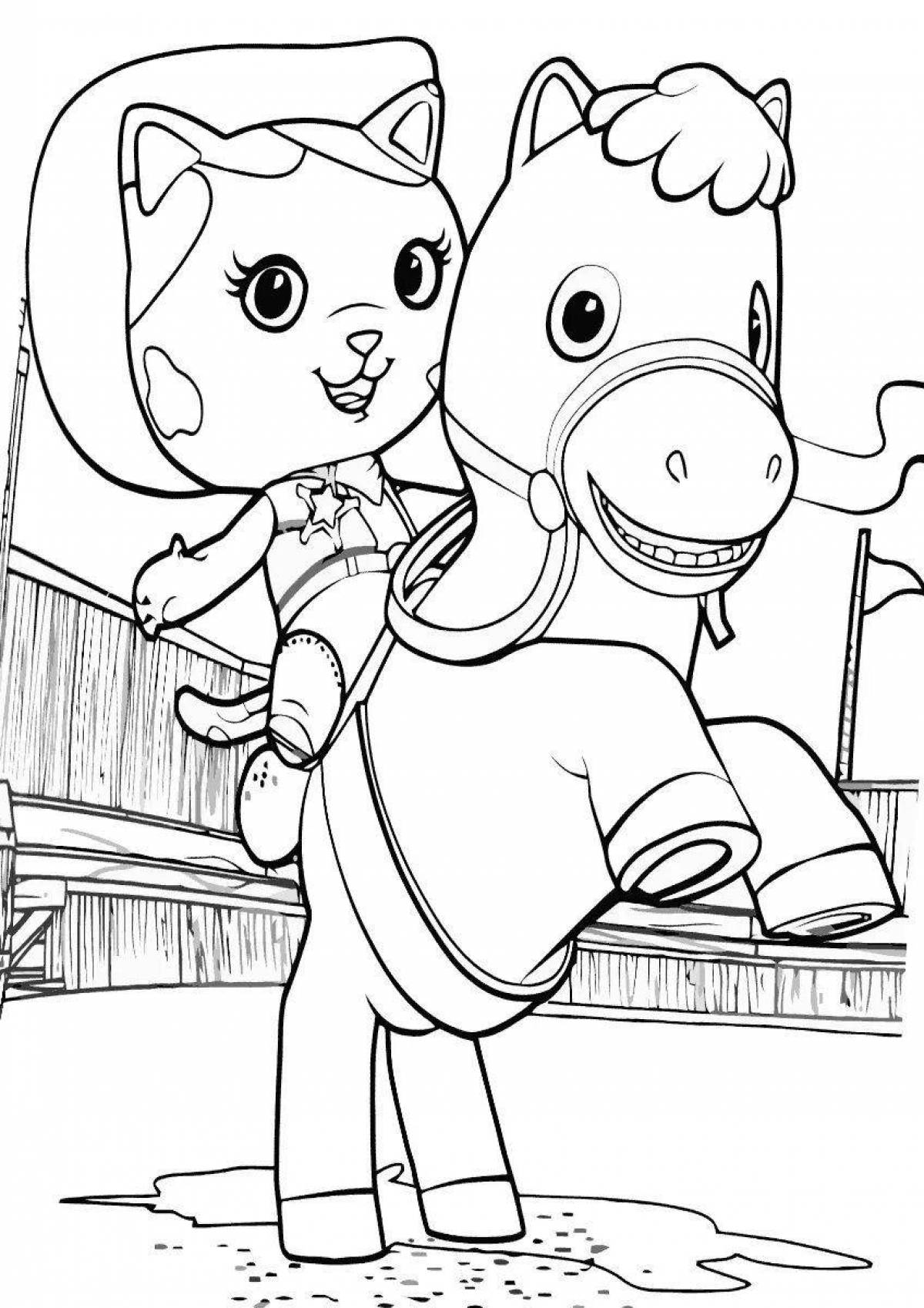 Fearless sheriff coloring page