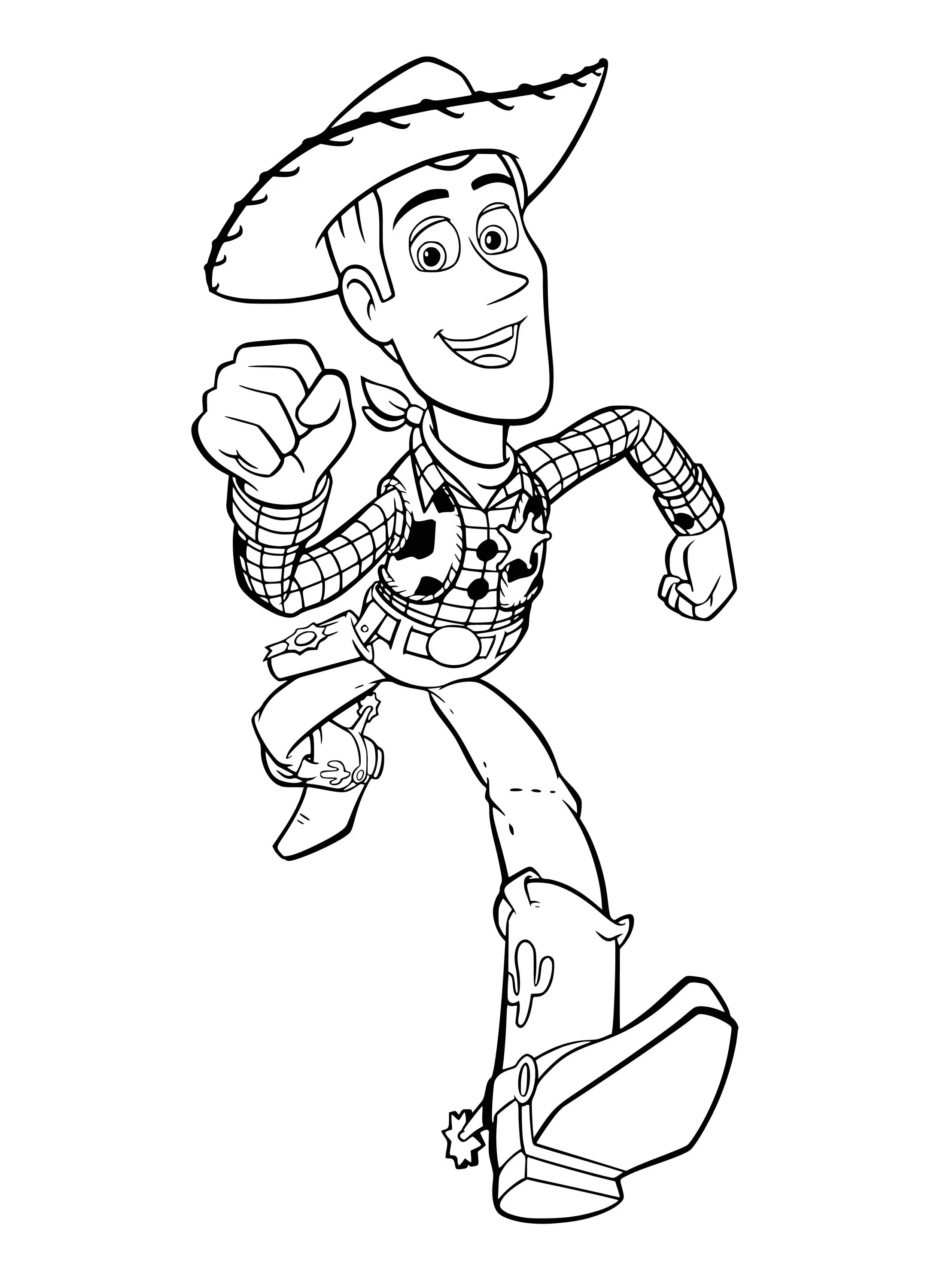 Adventurous sheriff coloring page