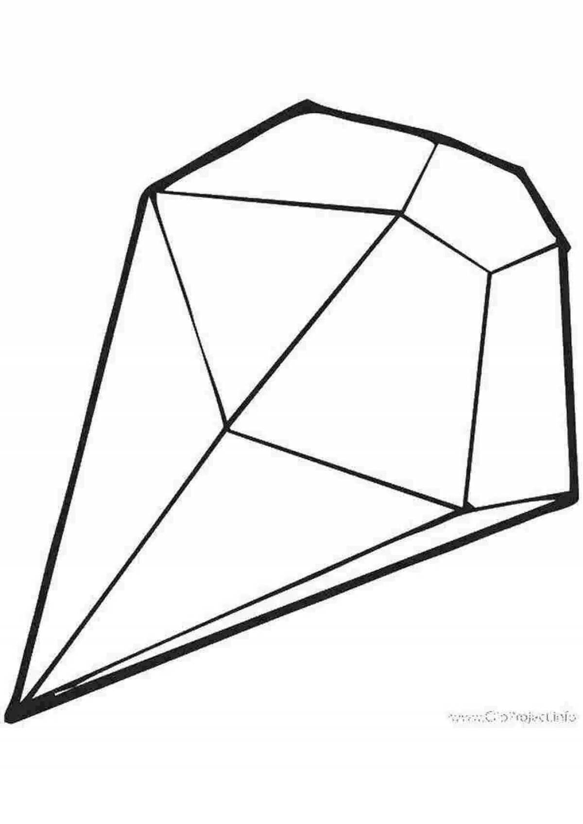 Charming crystals for coloring