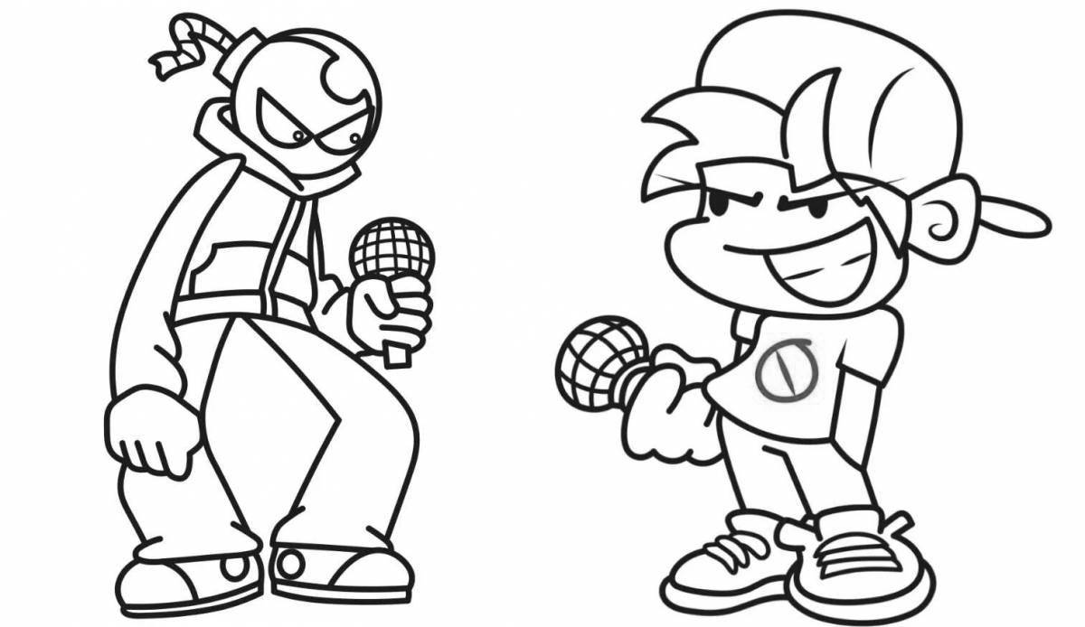 Photo Exquisite boxy boom coloring book