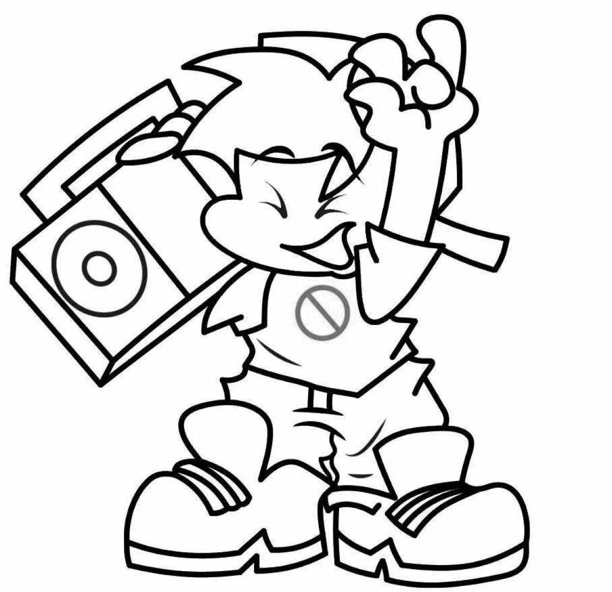 Photo Cute coloring boxy boom