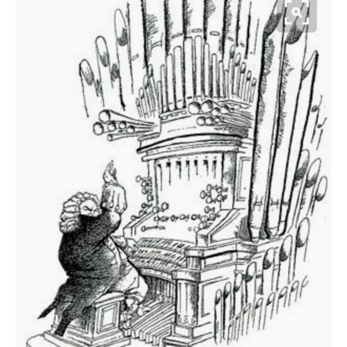 Awesome organ coloring page