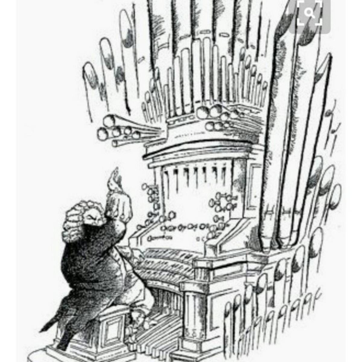 Photo Awesome organ coloring page