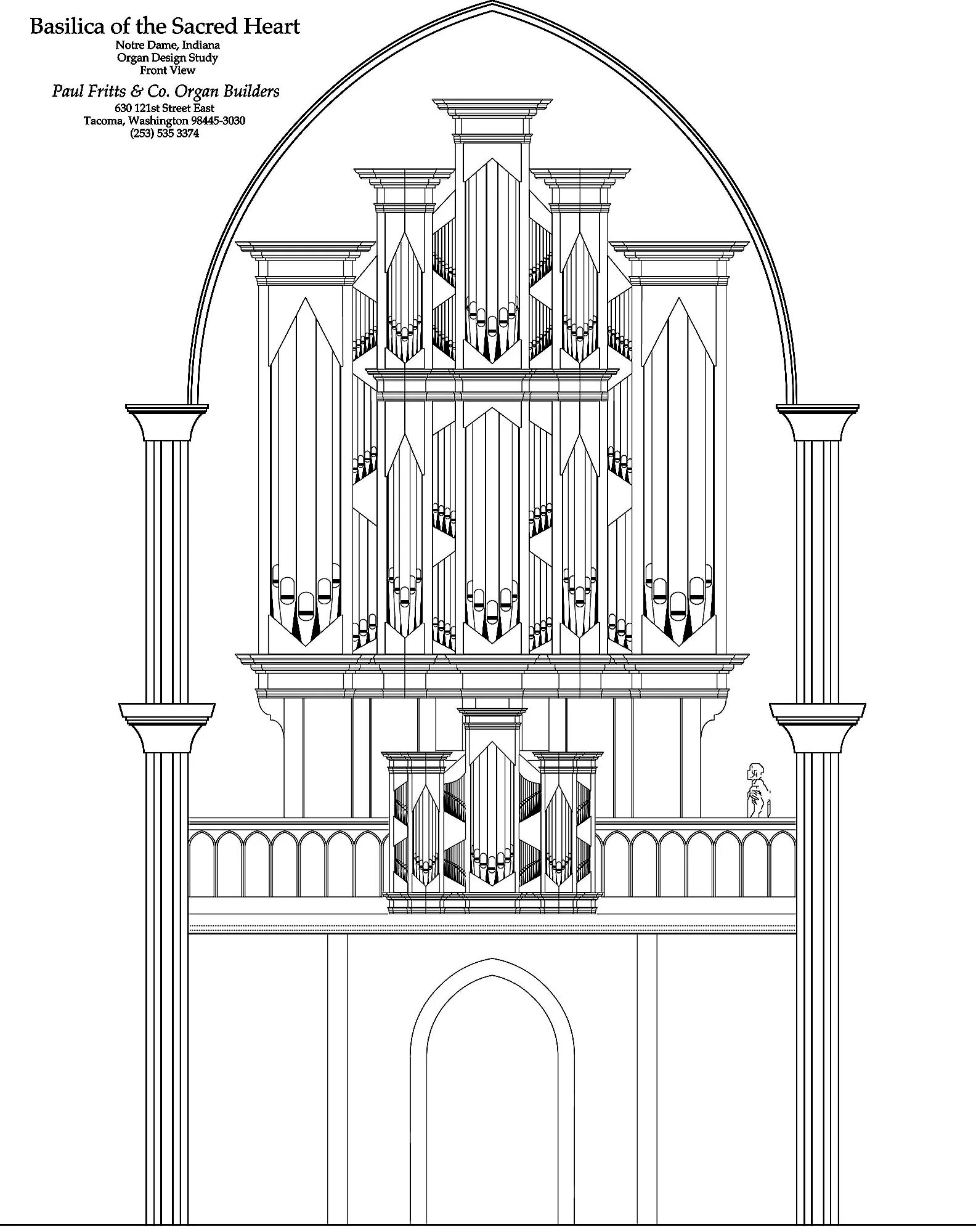 Color-lively organ coloring page