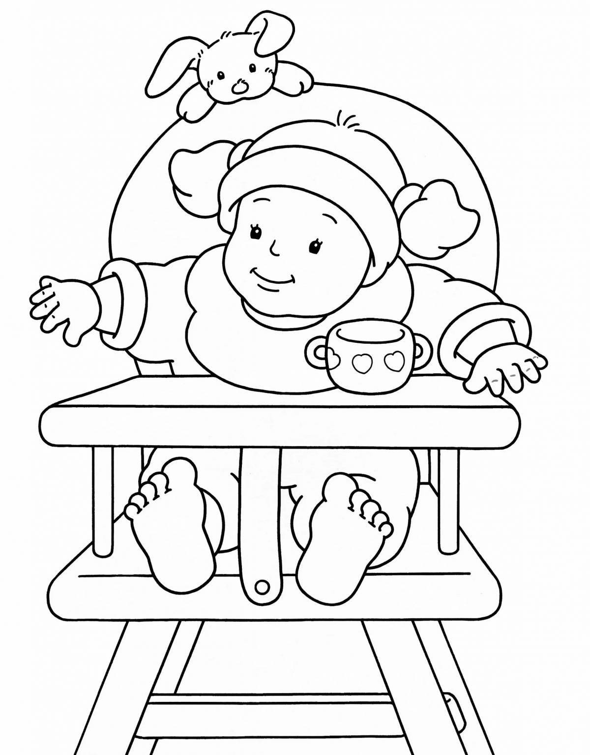 Serene coloring book for kids