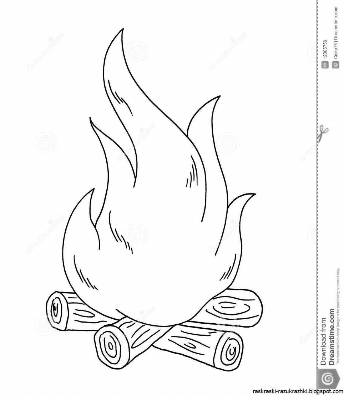 Shining light coloring page